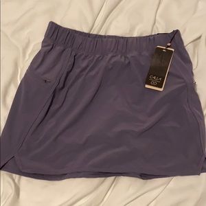 Purple mid rise skort